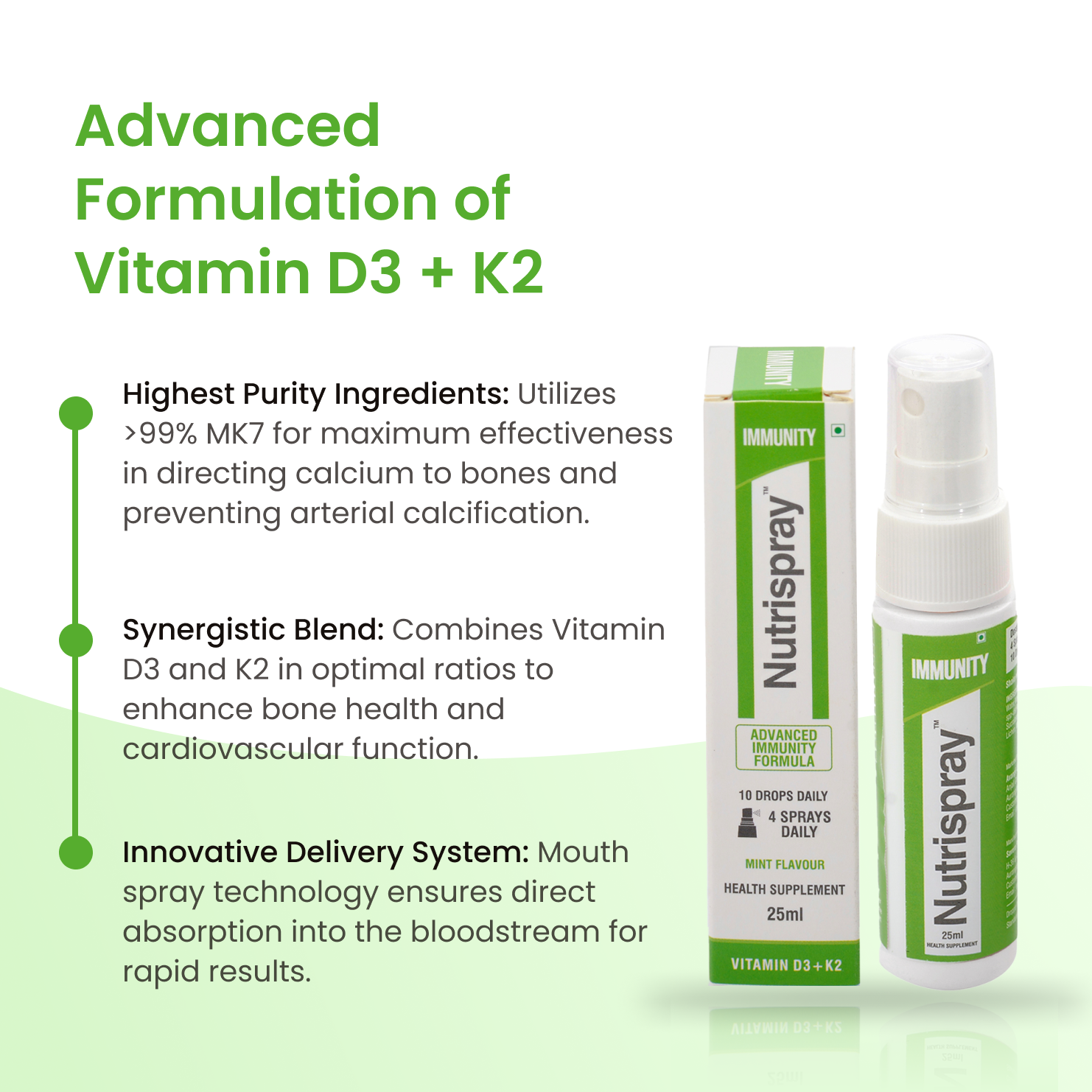 Vitamin D3 + K2 Immunity Booster Mouth Spray