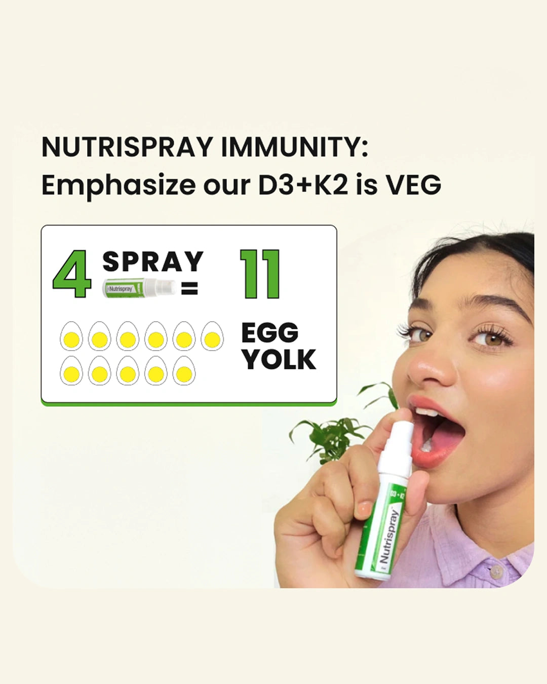 Vitamin D3 + K2 Immunity Booster Mouth Spray
