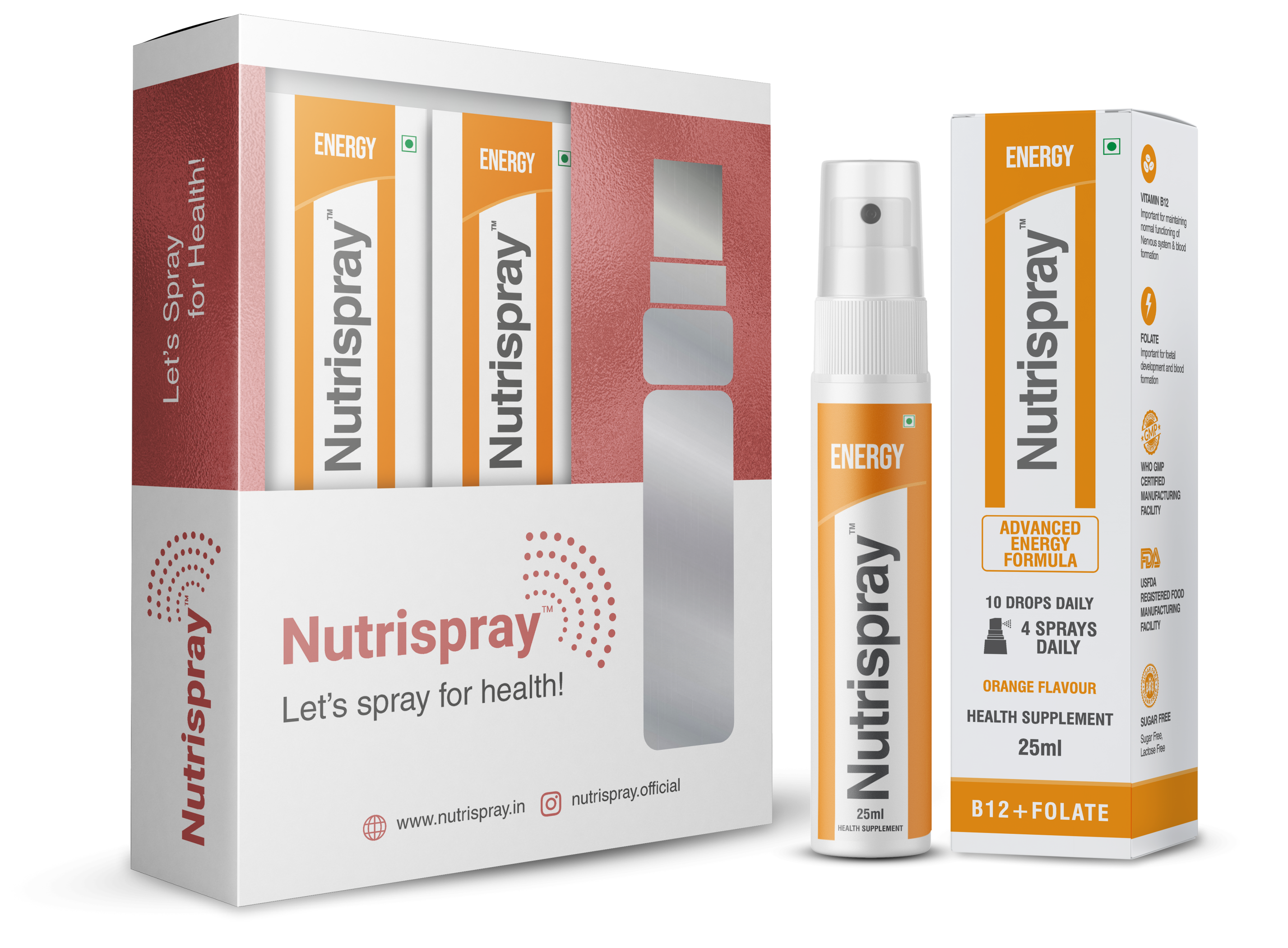 Vitamin B12 + Folate Energy Booster Mouth Spray