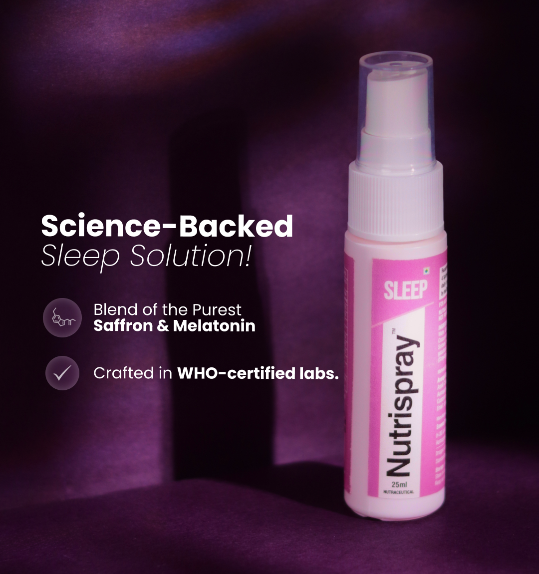 Nutrispray Sleep Mouthspray | Melatonin for Restful Sleep & Relaxation