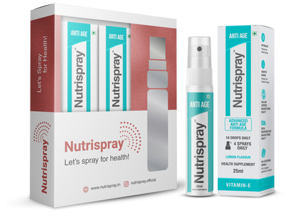 Nutrispray Anti Age | Vitamin E Oral Spray for Skin, Hair, & Nails