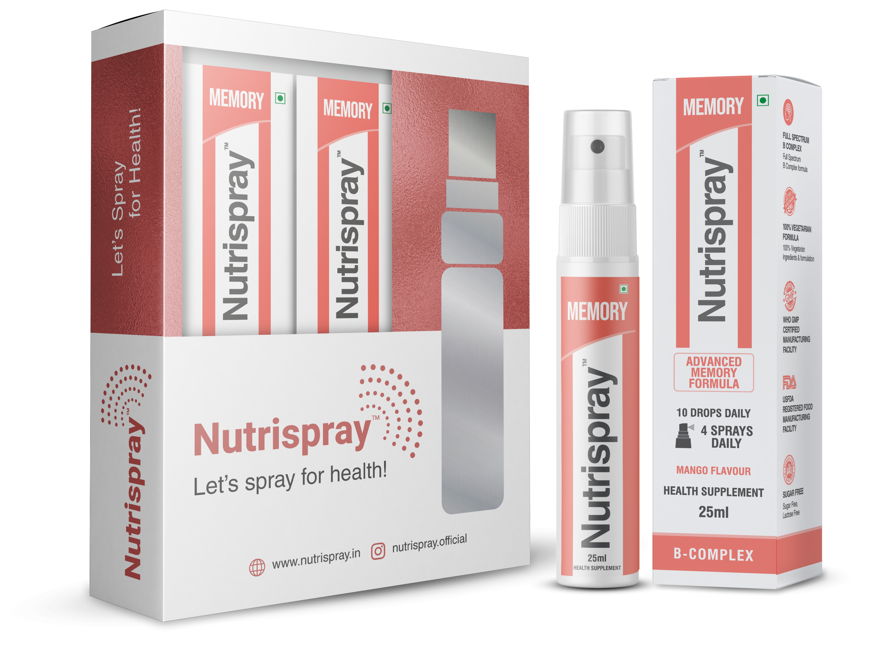 Nutrispray Memory: Enhance Concentration & Brain Health