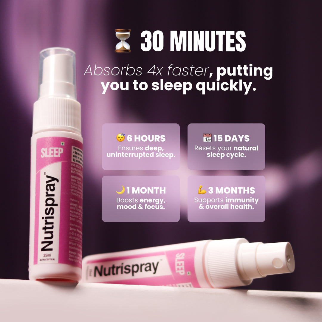 Nutrispray Sleep Mouthspray | Melatonin for Restful Sleep & Relaxation