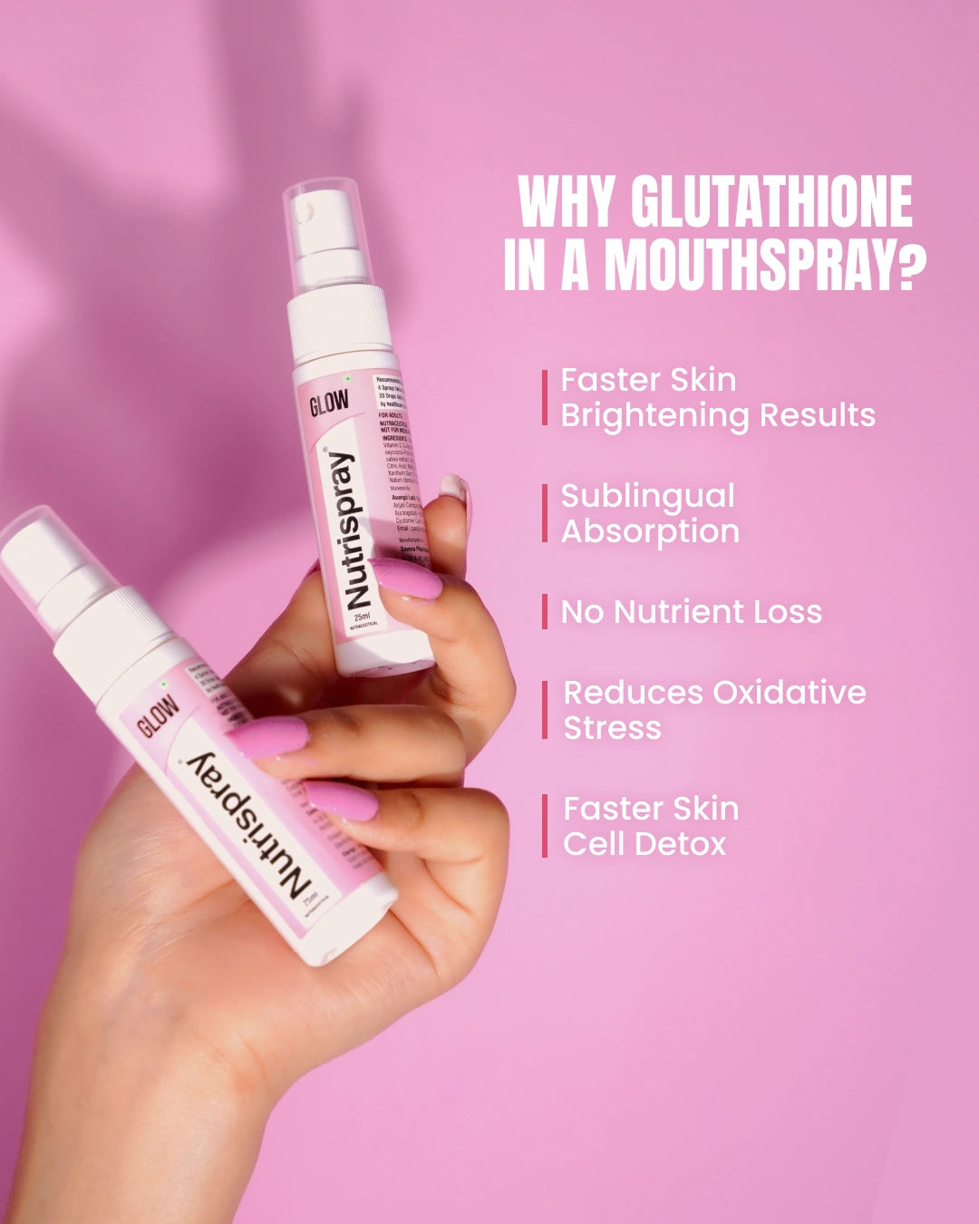 Intense Skin Brightening Glutathione-Mouthspray